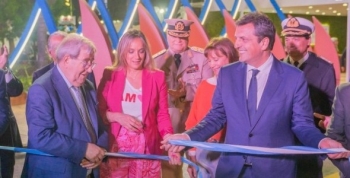 Juan Andreotti y Sergio Massa inauguraron el 23° Salón Náutico