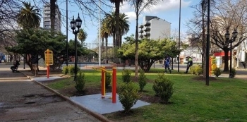 Nueva estación saludable en la plaza San Martín de Tigre centro