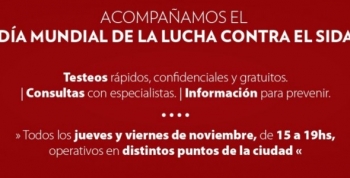 San Fernando hará siete operativos por el Día mundial de la lucha contra el SIDA