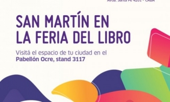 Otro año más, San Martín estará presente en la Feria del Libro