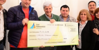 Andreotti entregó ayudas económicas al Club Reconquista y al Circulo Italiano de Virreyes
