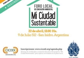 SE REALIZARÁ UN FORO SOBRE EDUCACIÓN AMBIENTAL