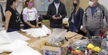 CORONAVIRUS: VECINOS Y ENTIDADES DE SAN  ISIDRO DONAN 160.000 BARBIJOS CASEROS