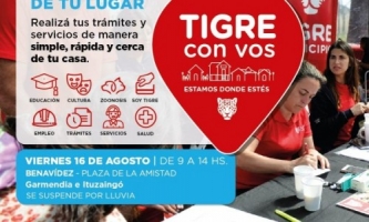 Los vecinos de Benavídez podrán realizar trámites en una nueva edición de 
