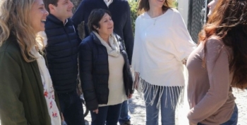 MARÍA EUGENIA VIDAL TIMBREÓ EN SAN FERNANDO