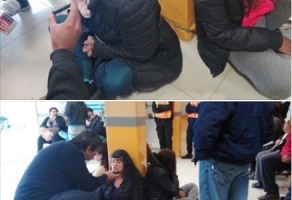 Asambleístas de Jáchal se encadenaron a la Municipalidad porque apareció mercurio en los ríos