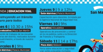 Llega la Semana de la Educación y la Seguridad Vial a San Martín 