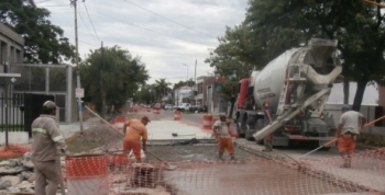 Avanzan las obras viales en el Camino de Cintura