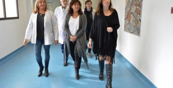 Vidal recorrió las obras de ampliación y mejoras del Hospital Gandulfo de Lomas de Zamora