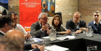 Cómo afrontar la crisis, eje de la reunión de Zamora con comerciantes e industriales de Tigre